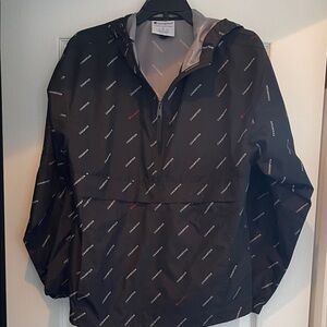 Champion Black Logo Print Anorak - Size Small